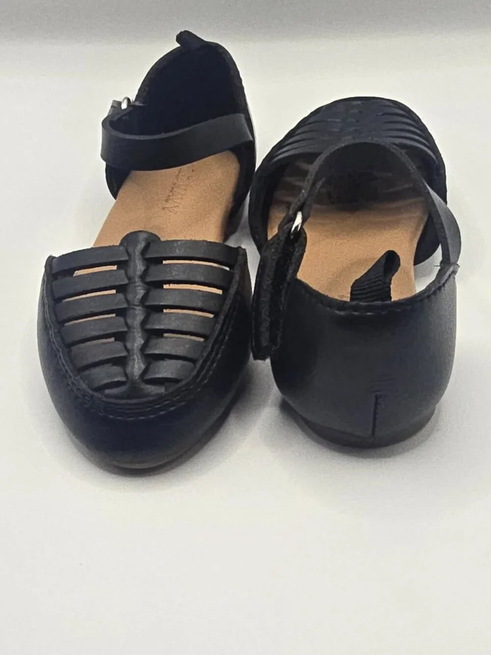 Faux-Leather Ankle-Strap Huarache Flats for toddler girls from Old Navy size 6